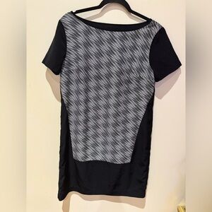 Armani Exchange Black and White Patterned Dress